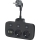 Pistorasianjakaja katkaisimella LINEA 2x230V + 4xUSB A/C SCHUKO musta