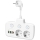 Pistorasianjakaja katkaisimella LINEA 2x230V + 4xUSB A/C SCHUKO valkoinen
