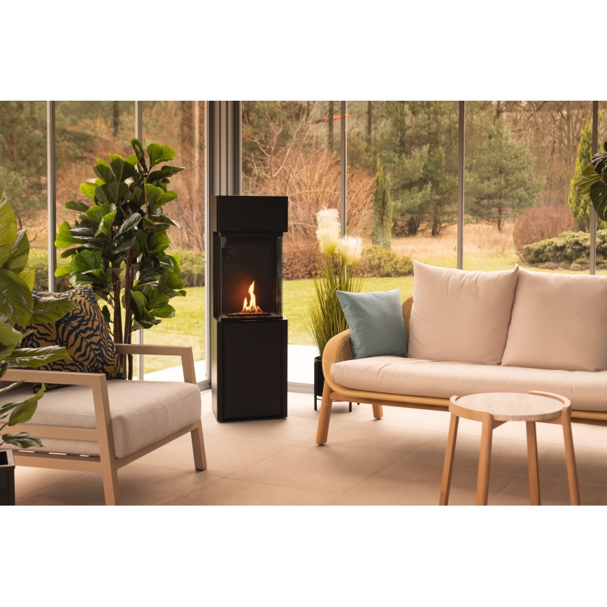 Planika - BIO takka kaukosäätimellä 126,2x40 cm 3,5kW/230V musta