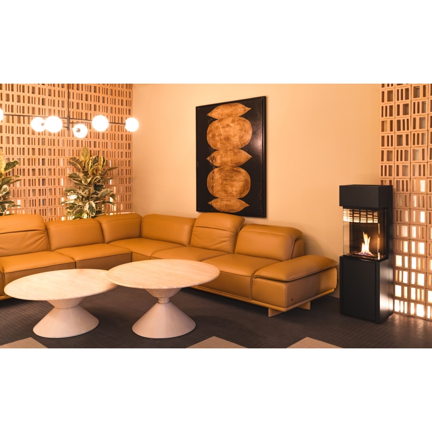 Planika - BIO takka kaukosäätimellä 126,2x40 cm 3,5kW/230V musta