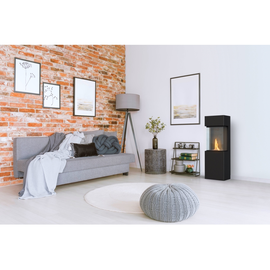 Planika - BIO takka kaukosäätimellä 126,2x40 cm 3,5kW/230V musta