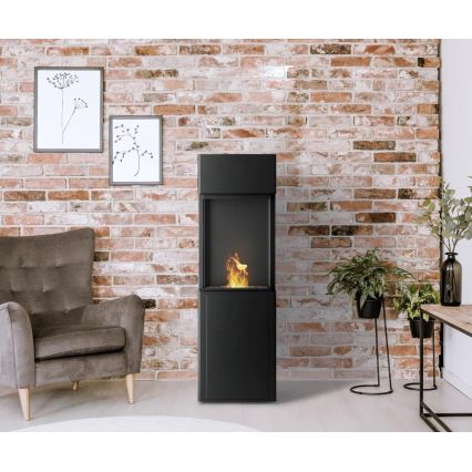 Planika - BIO takka kaukosäätimellä 126,2x40 cm 3,5kW/230V musta
