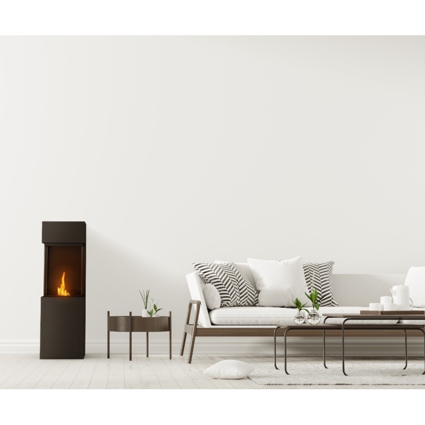 Planika - BIO takka kaukosäätimellä 126,2x40 cm 3,5kW/230V musta