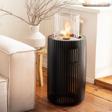Planika - BIO takka 87x37,6 cm 2,5kW musta + suojus