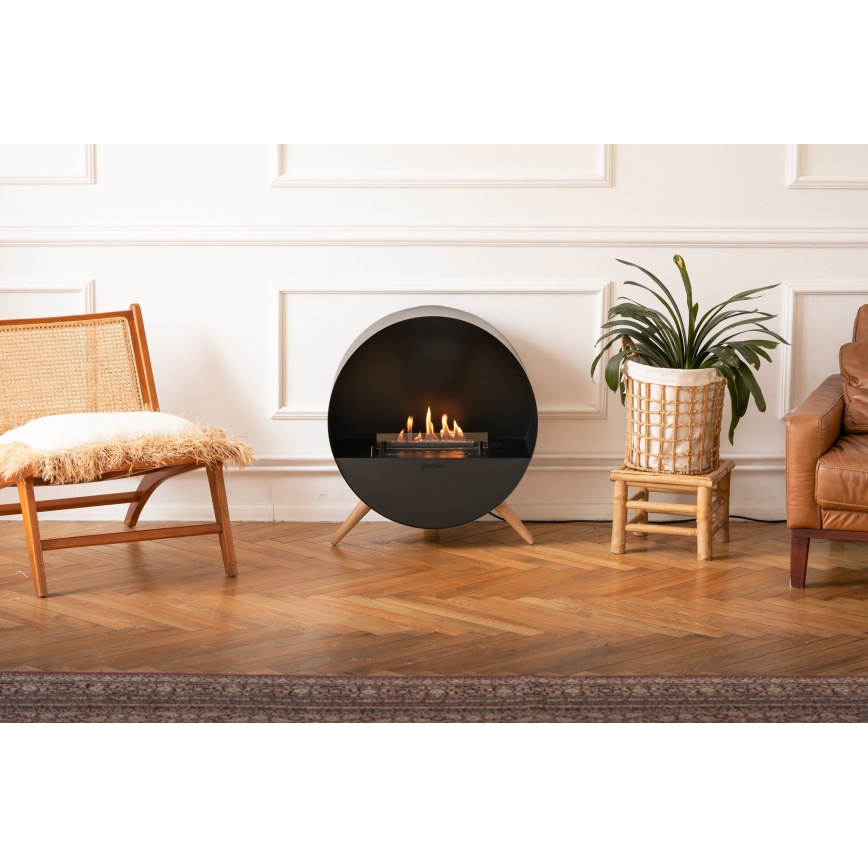 Planika - BIO takka kaukosäätimellä 72,6x65 cm 2,5kW/230V musta