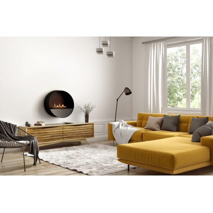 Planika - BIO takka kaukosäätimellä 72,6x65 cm 2,5kW/230V musta
