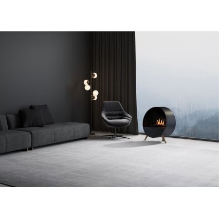 Planika - BIO takka kaukosäätimellä 72,6x65 cm 2,5kW/230V musta