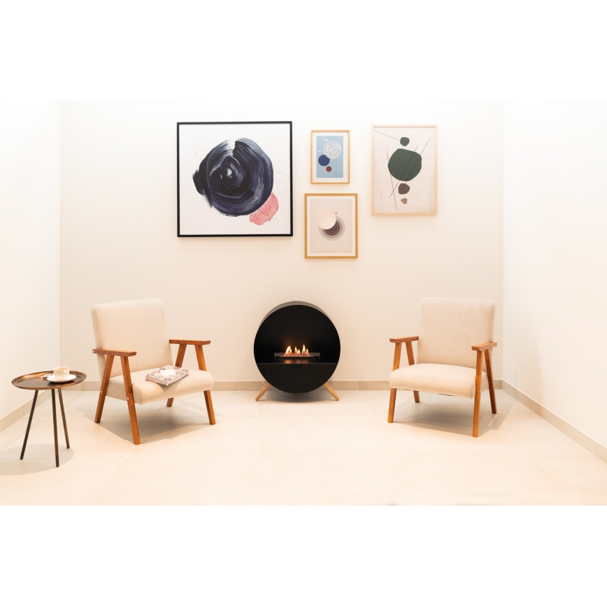 Planika - BIO takka kaukosäätimellä 72,6x65 cm 2,5kW/230V musta