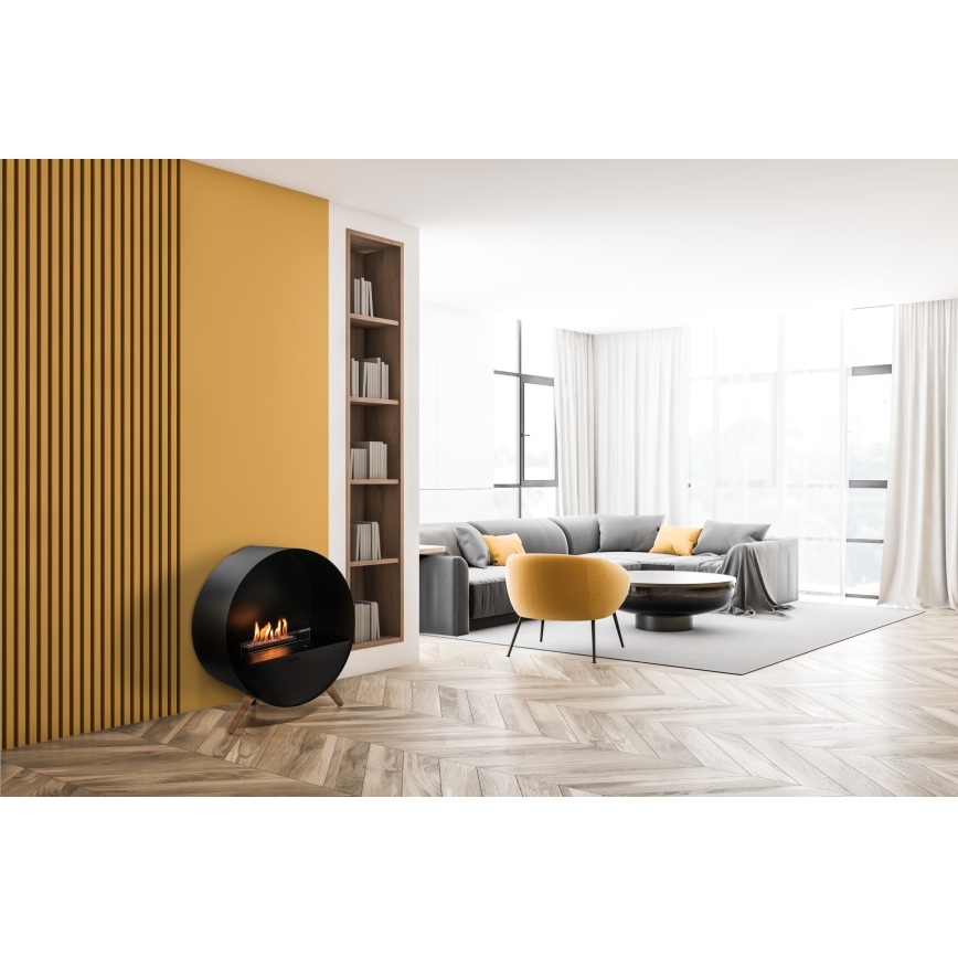 Planika - BIO takka kaukosäätimellä 72,6x65 cm 2,5kW/230V musta