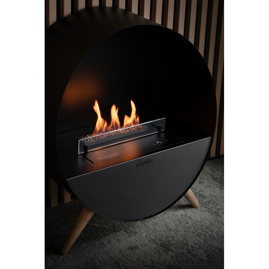 Planika - BIO takka kaukosäätimellä 72,6x65 cm 2,5kW/230V musta