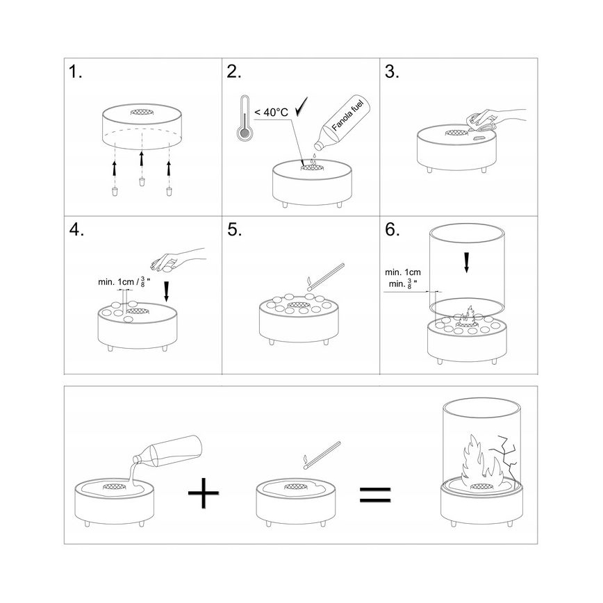 Planika - BIO-takka 36,3x25,1 cm 2,5 kW musta
