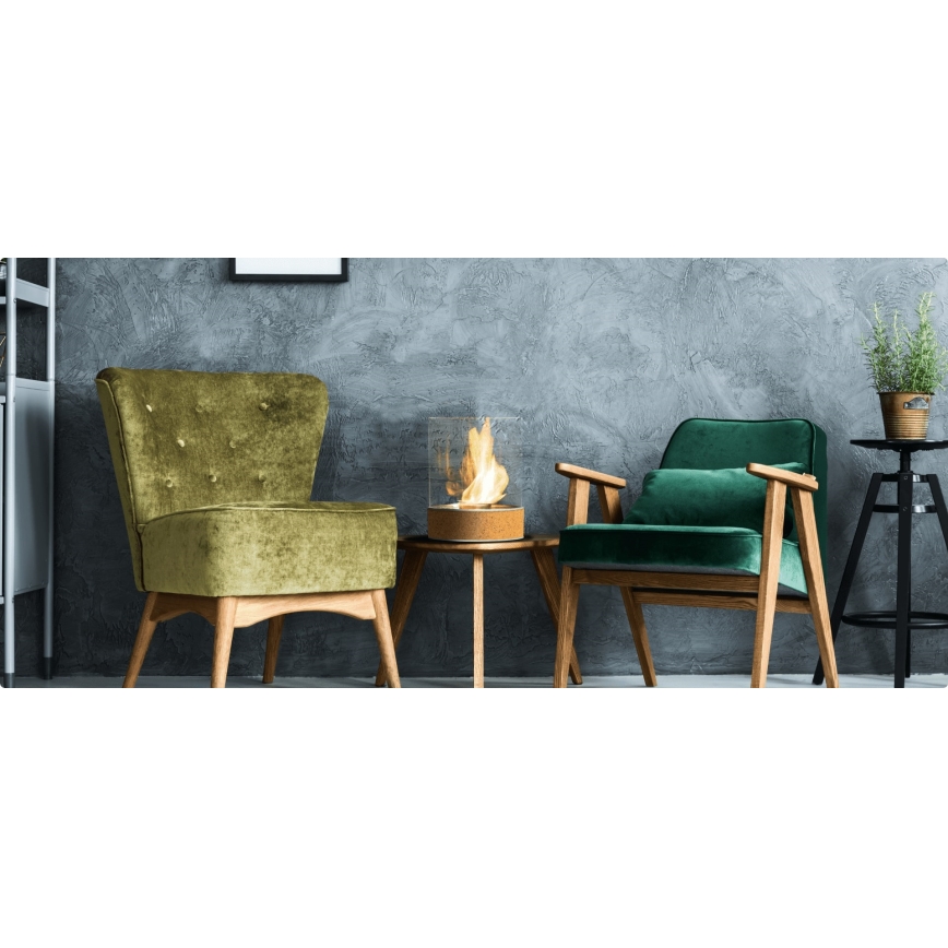 Planika - BIO takka 36,3x25,1 cm 2,5kW beige