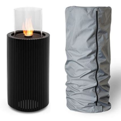 Planika - BIO takka 87x37,6 cm 2,5kW musta + suojus