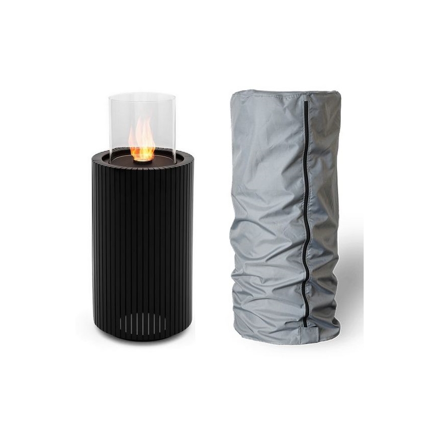 Planika - BIO takka 87x37,6 cm 2,5kW musta + suojus