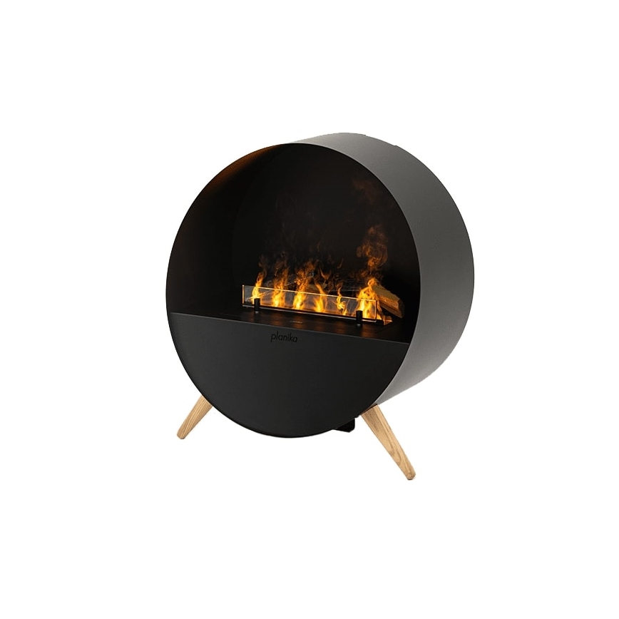 Planika - Höyrytakka kaukosäätimellä 72,9x65,3 cm 125W/230V musta