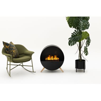Planika - Vesihöyrytakka kaukosäätimellä 72,9x65,3 cm 125W/230V musta
