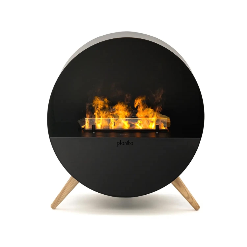 Planika - Vesihöyrytakka kaukosäätimellä 72,9x65,3 cm 125W/230V musta