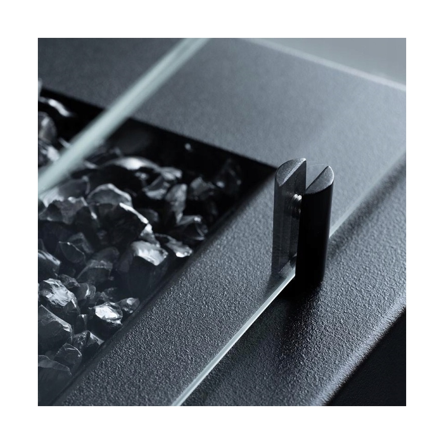 Planika - Ulkokäyttöinen kaasukamiina 41,4x69,8 cm 10 kW 1xAAA musta + suojakansi