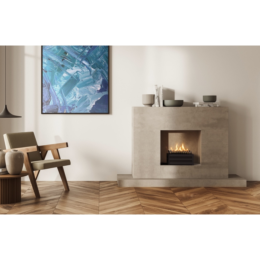 Planika - BIO takka kaukosäätimellä 20,8x38,5 cm 2,5kW/230V musta