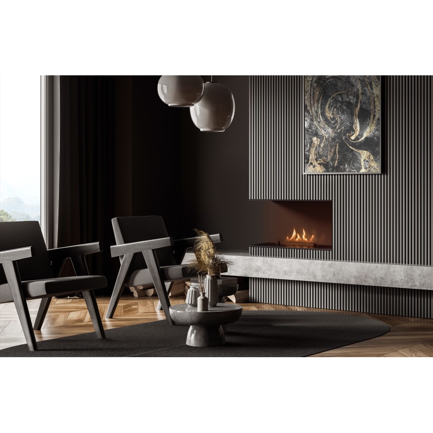 Planika - Sisäänrakennettu universaali BIO takka kaukosäätimellä 56,2x75 cm 2,5kW/230V