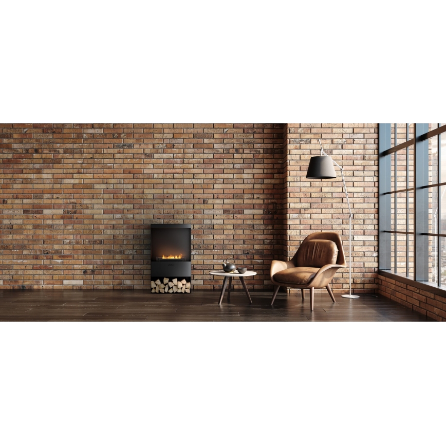 Planika - BIO takka kaukosäätimellä 83,5x48 cm 2,5kW/230V musta