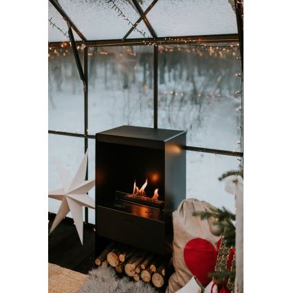 Planika - BIO takka kaukosäätimellä 83,5x48 cm 2,5kW/230V musta