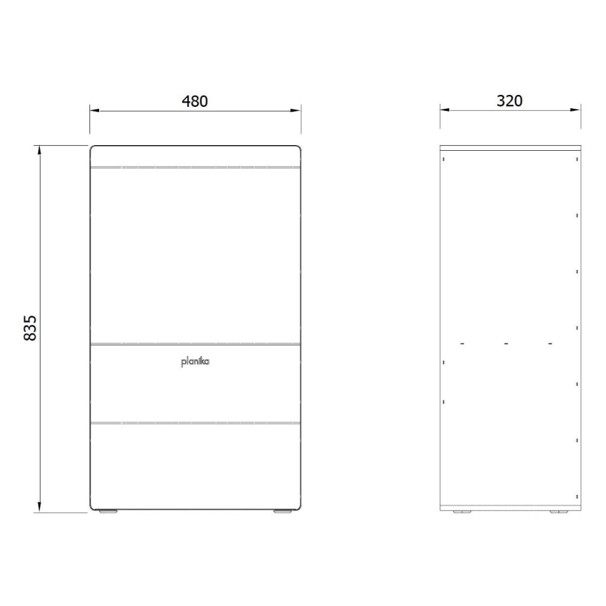Planika - BIO takka kaukosäätimellä 83,5x48 cm 2,5kW/230V musta