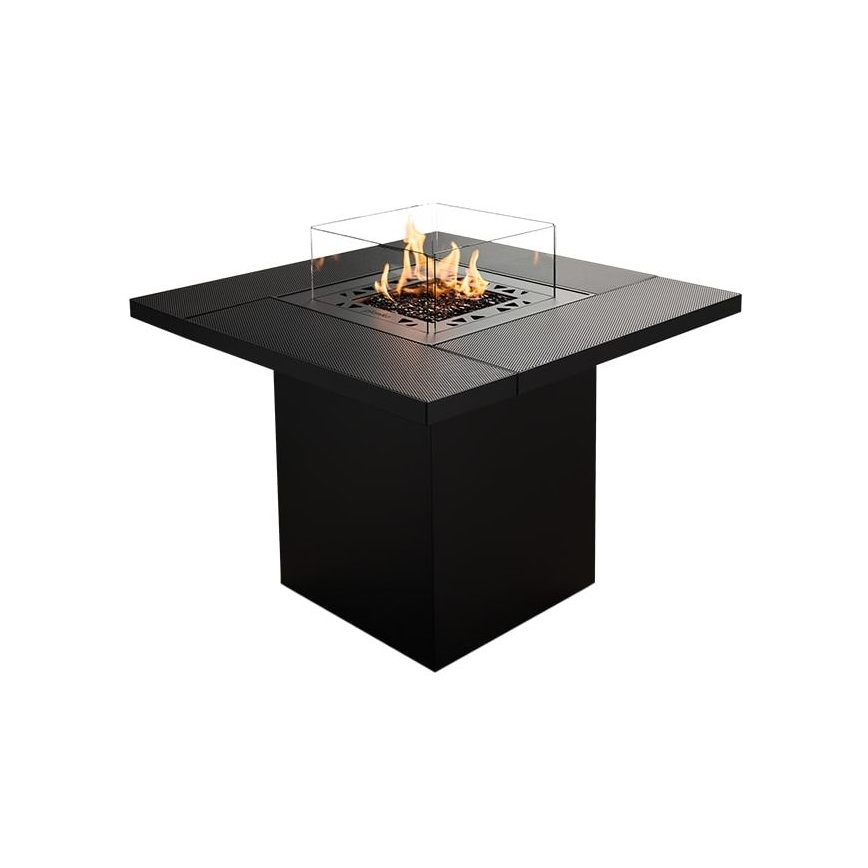 Planika - Ulkotila kaasu takka 79,7x90 cm 10kW 1xAAA musta + suojus