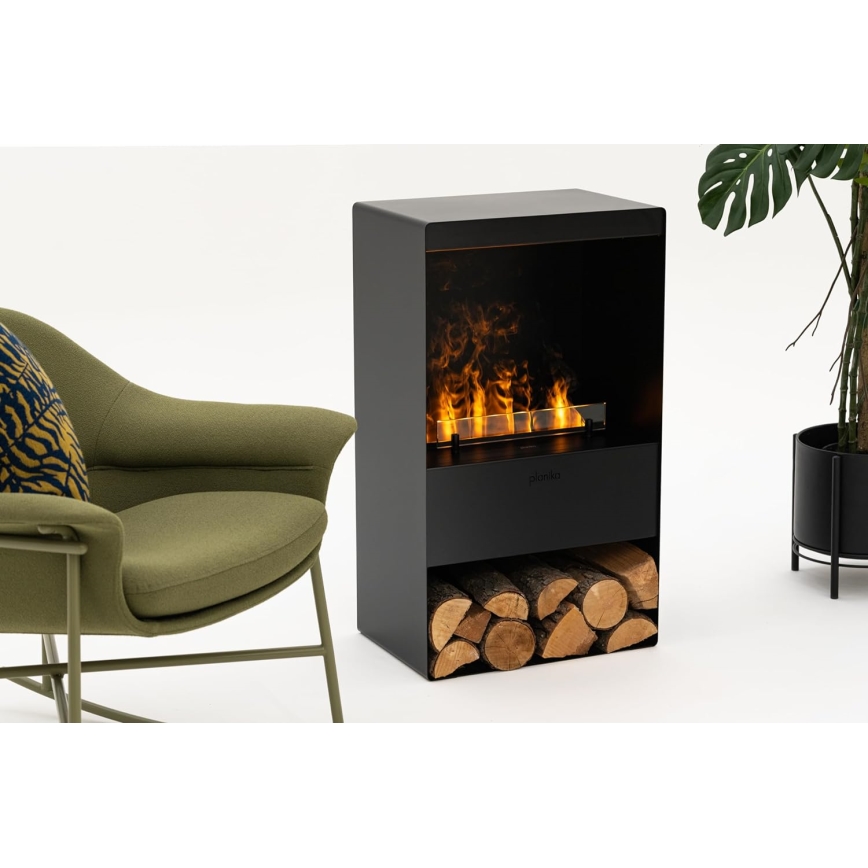 Planika - Höyrytakka kaukosäätimellä 83x48 cm 125W/230V musta