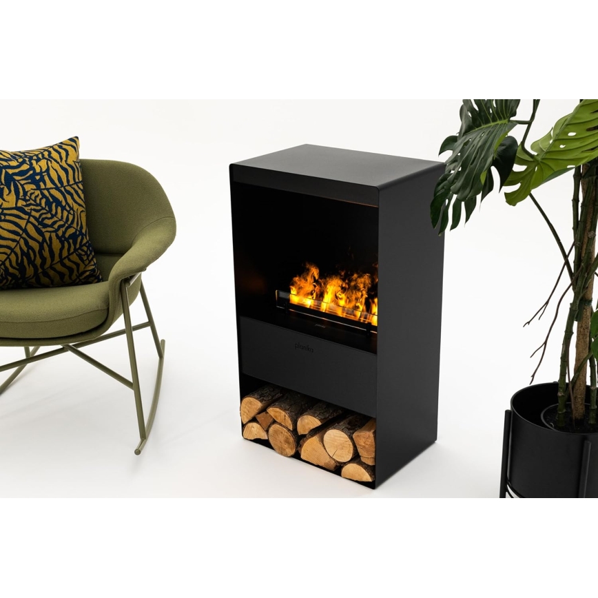 Planika - Vesihöyrytakka kaukosäätimellä 83x48 cm 125W/230V musta