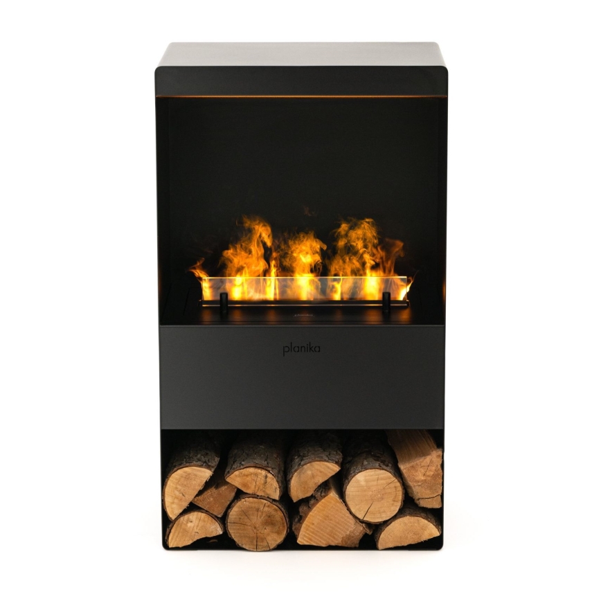 Planika - Vesihöyrytakka kaukosäätimellä 83x48 cm 125W/230V musta