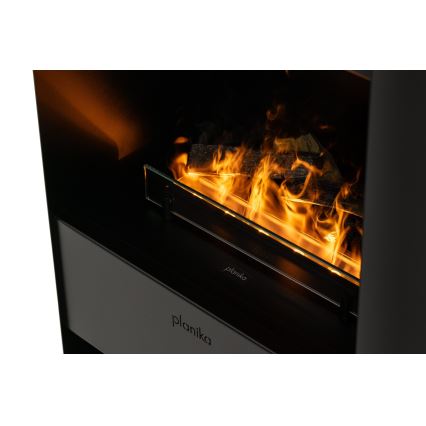 Planika - Vesihöyrytakka kaukosäätimellä 83x48 cm 125W/230V musta