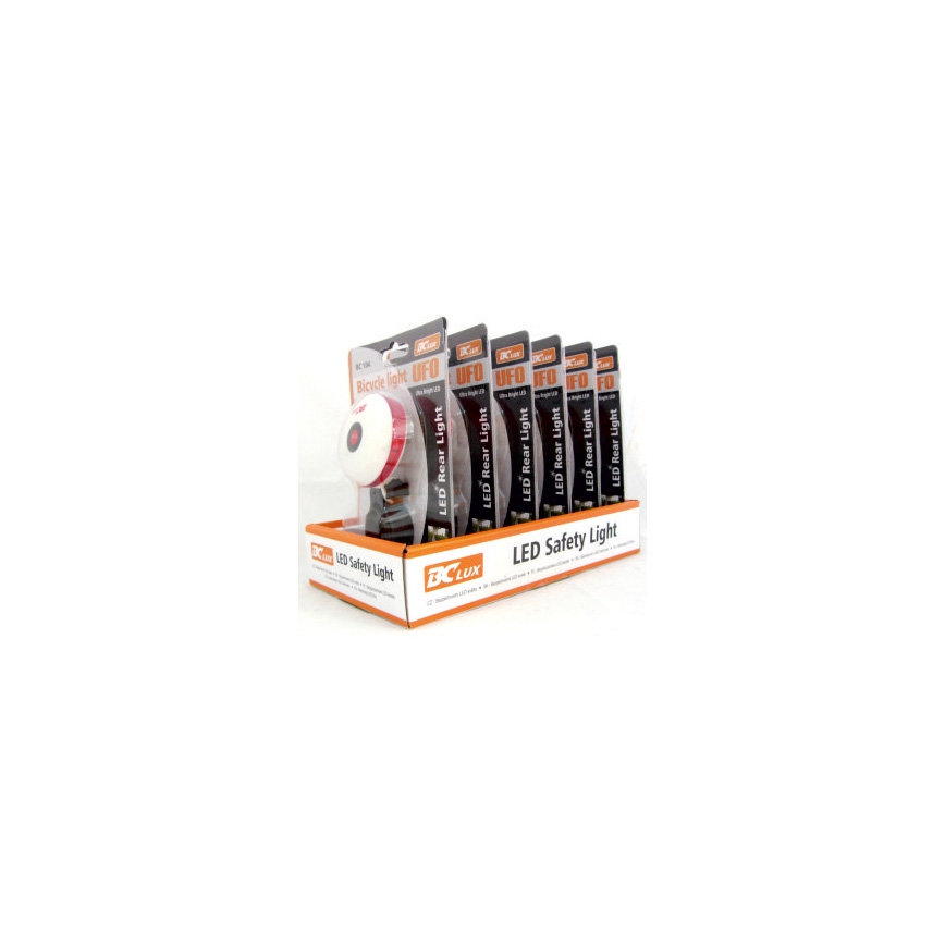 Polkupyörän turvavalo BCLUX LED/2xAAA