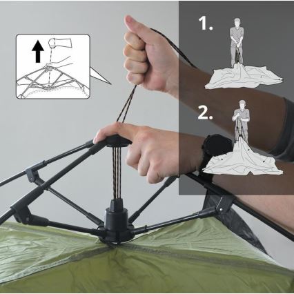 Pop up teltta 3-4 hengelle PU 3000 mm vihreä