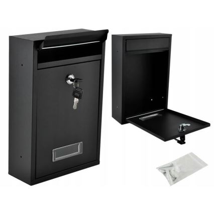 Postilaatikko 21,7 x 32 cm, musta