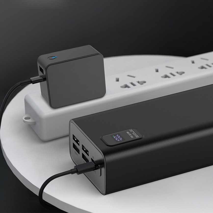 Power Bank LED-näytöllä Virransyöttö 30000 mAh 3.7V musta