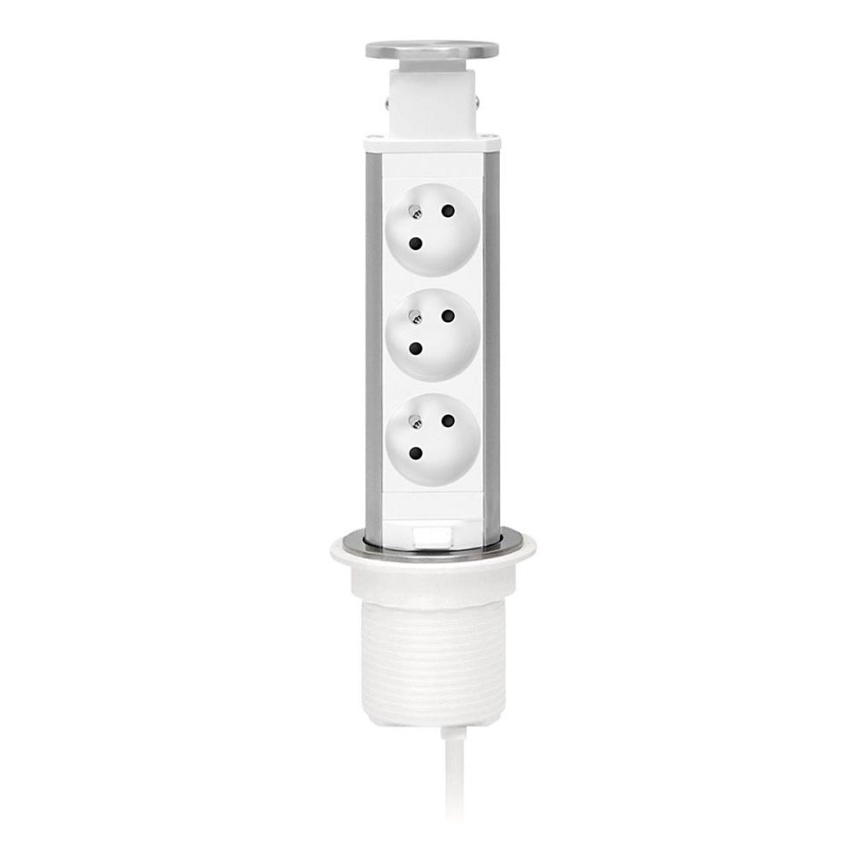 Pöytään asennettava pistorivipylväs, 3×230 V