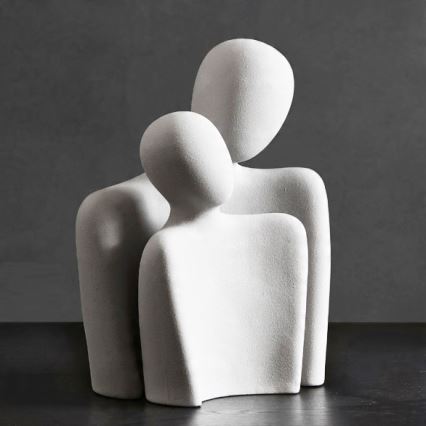 Pöytäkoriste 20x5,5x14,5 cm valkoinen