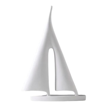 Pöytäkoriste 28 cm, hartsi/valkoinen