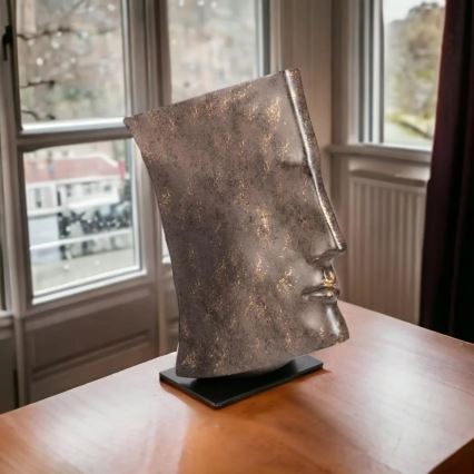 Pöytäkoriste 29x25x17 cm resiini/kuparinvärinen