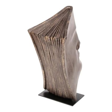 Pöytäkoriste 29x25x17 cm resiini/kuparinvärinen