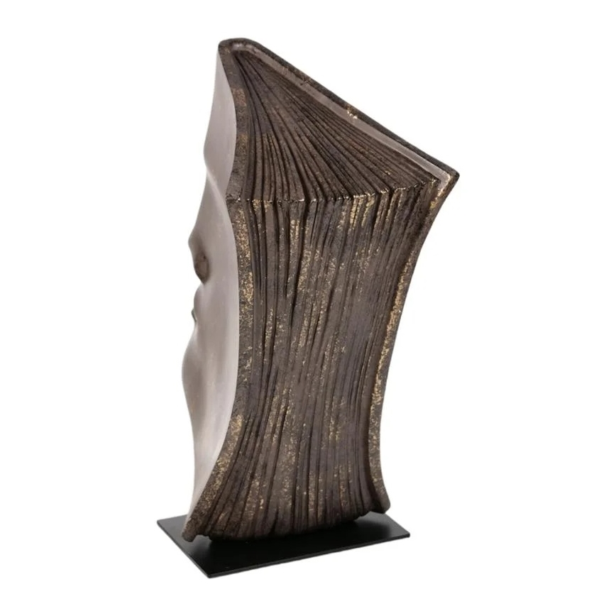 Pöytäkoriste 29x25x17 cm resiini/kuparinvärinen