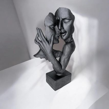 Pöytäkoriste 29x9x17 cm hartsi/musta