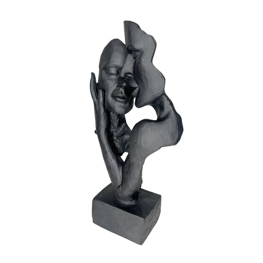 Pöytäkoriste 29x9x17 cm hartsi/musta