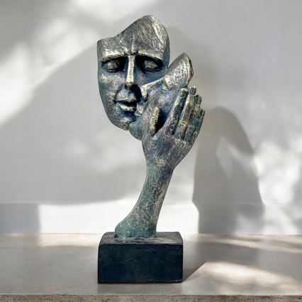 Pöytäkoriste 35x22x13 cm hartsi/patina