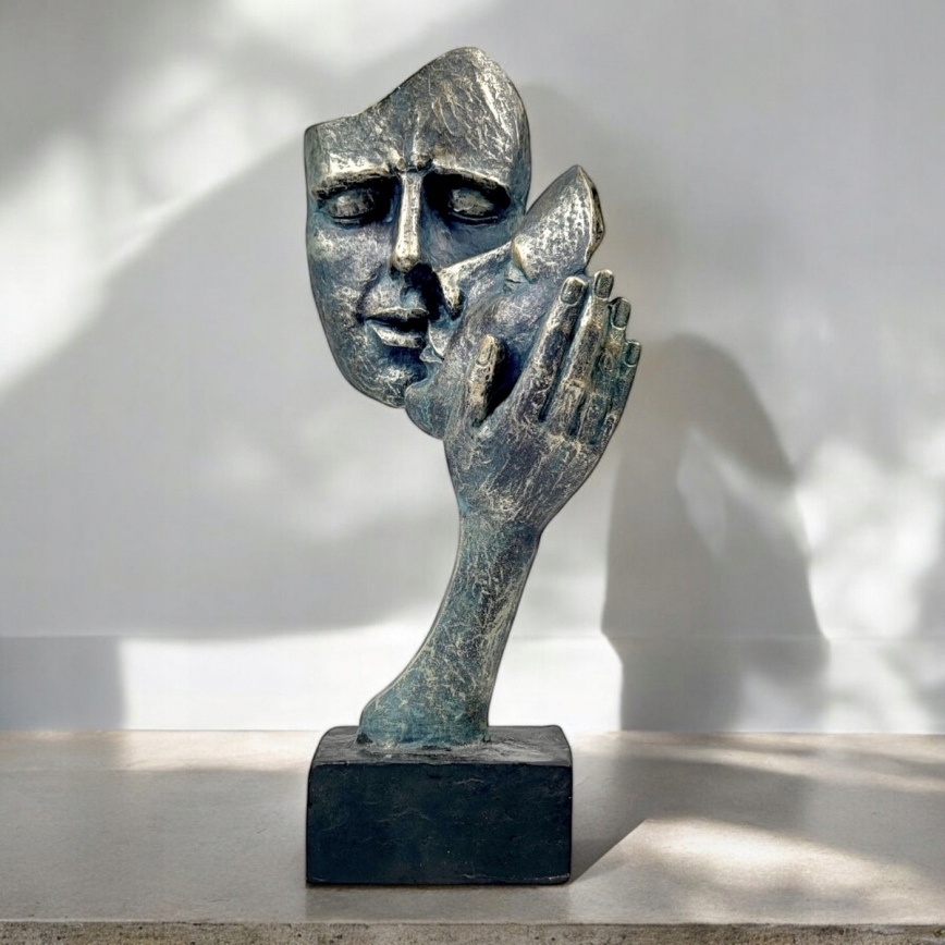 Pöytäkoriste 35x22x13 cm hartsi/patina