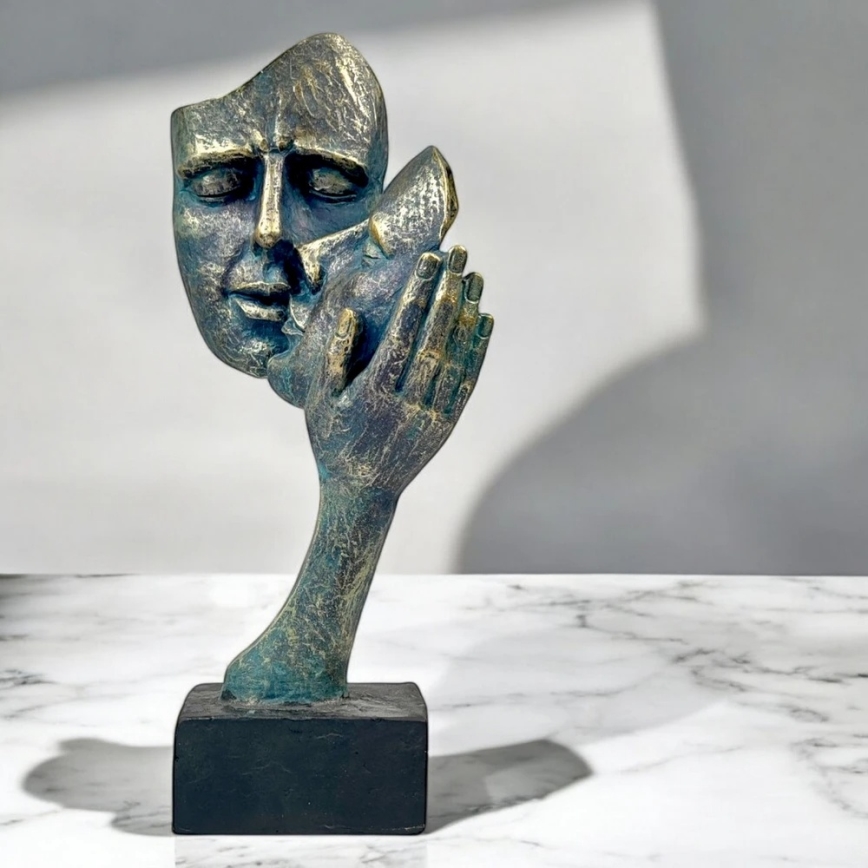 Pöytäkoriste 35x22x13 cm hartsi/patina