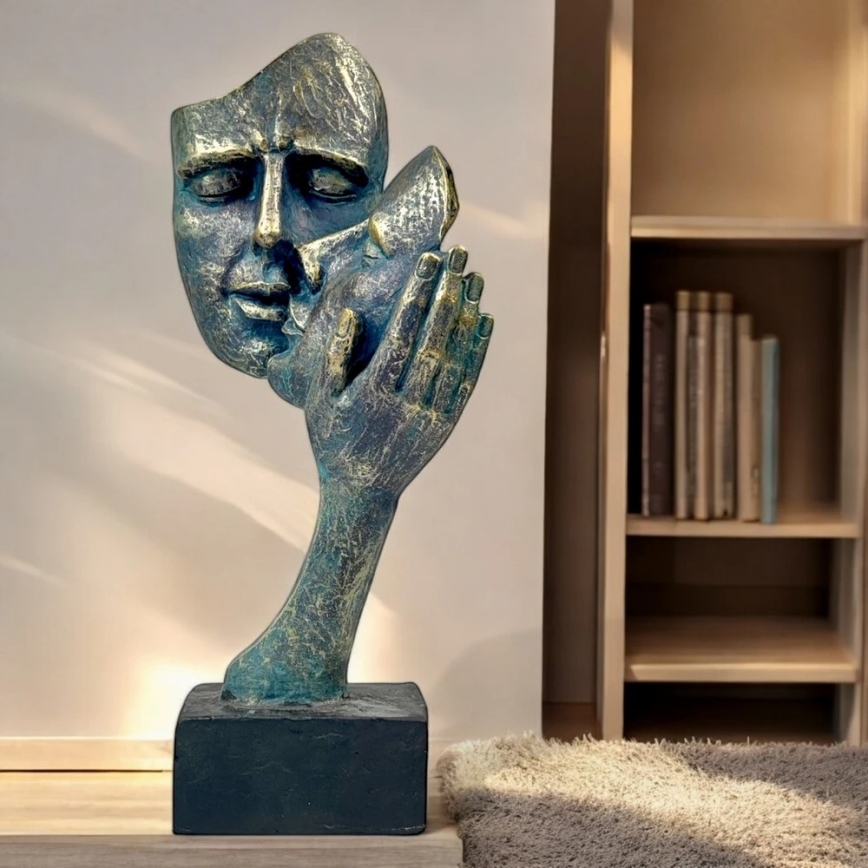 Pöytäkoriste 35x22x13 cm hartsi/patina