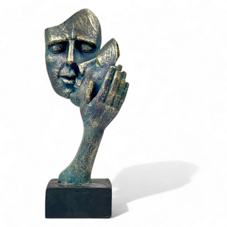 Pöytäkoriste 35x22x13 cm hartsi/patina