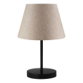 Pöytälamppu AYD 1xE27/40W/230V beige/musta
